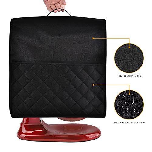 image for HOHUO Stand Mixer Dust-proof Cover for KitchenAid Mixer，Multi Pocket