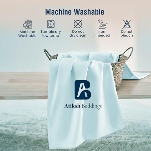 Image of Atiksh Beddings 16x22 Youth Pillowcase, Pack of 2 Toddler Travel Pillow Cases, 100% Egyptian Cotton, 600 Thread Count, Zipper Closure, Small Kids Pillowcase for Travel, Blush
