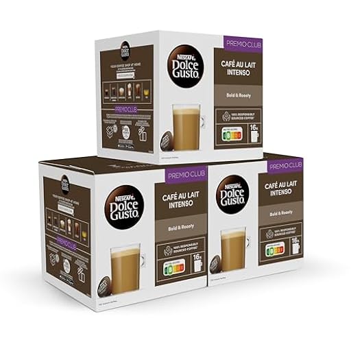 NESCAFÉ Dolce Gusto Café con Leche intenso - Cápsulas de Café, 48 Cápsulas (3 x 16) - Intensidad 9 - Originales para cafeteras Dolce Gusto | Ya disponible en tu tienda friki favorita! En mundofriki.es!