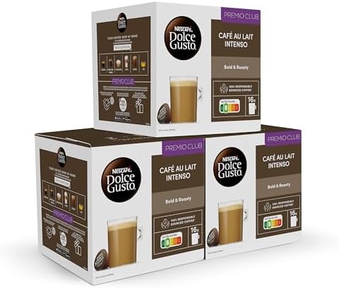 NESCAFÉ Dolce Gusto Coffee with Intense Milk - Coffee Capsules, 4...