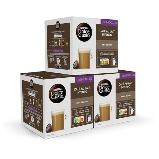 NESCAFÉ Dolce Gusto Café con Leche Intenso - x3 pack de 16 cápsulas Total 48