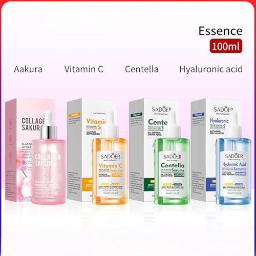ranrann 100ML Hydrating Essence for Face Daily Moisturizer Liquid and Refresh Skin Sakura Essence One Size