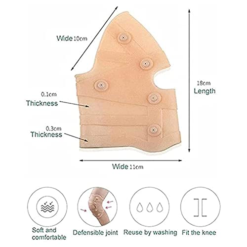 Joelheira de silicone, ultrafina, impermeável, com 2 peças, joelheiras de gel, joelheiras profission