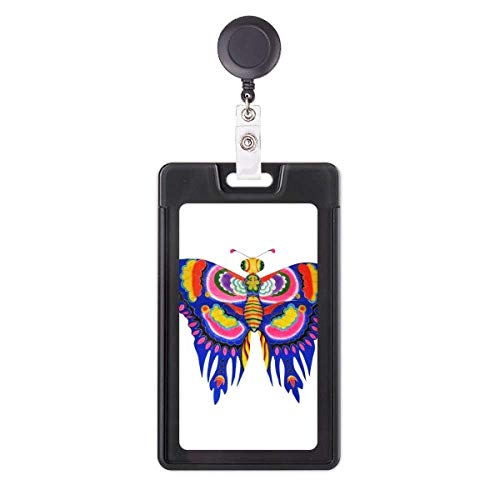 Cerf-volant papillon bobine badge rétractable et étui carte id