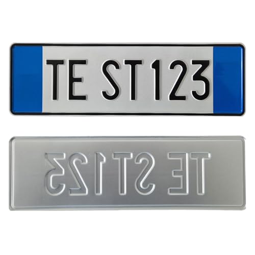 Targa Decorativa - Formato Modello Anteriore - in Alluminio Catarifrangente