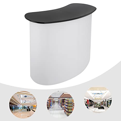 Pop Up Podium, Portable Tradeshow Podium Counter Display Exhibition Counter Stand Portable Bar Table 51.97\"x15.75\"x35.43\"