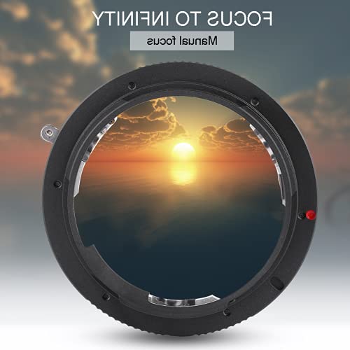 Anel adaptador, anel adaptador de montagem sólida de metal foco manual leve para câmera slr de monta