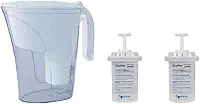 Kit Jarra Purificadora água filtro branca 1,5 Litros Inmetro 2 Vela