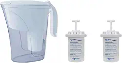 Kit Jarra Purificadora água filtro branca 1,5 Litros Inmetro 2 Vela