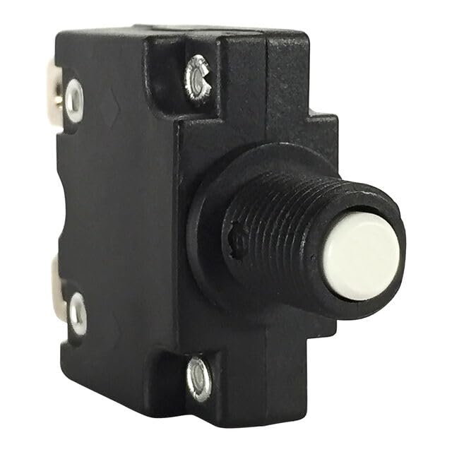 CARLING TECHNOLOGIES CMB-103-27GNN-W-A Thermal Circuit Breaker, CMB Series, 10 A, 1 Pole, 32 V, 250 V, Panel