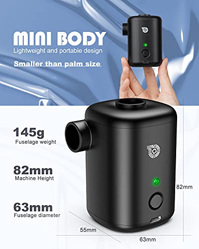Akku-Luftpumpe Suppou Elektrische Luftpumpe mit 4000mAh