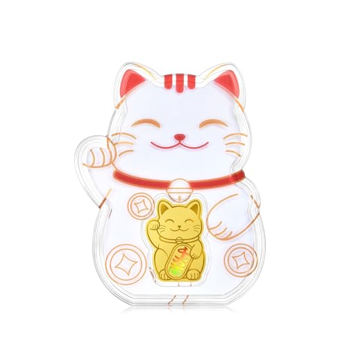 CHOW SANG SANG 999.9 24K Solid Gold Chinese Gifting Collection Gold Maneki Neko Lucky Cat Ingot for Women and Men 95503D