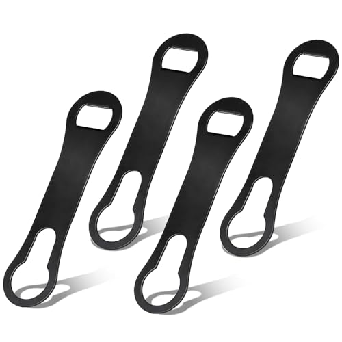 Restaurant Kitchen Tools And Equipment List: Essential Gear for Efficiency 6 Bar Key, 4 Pcs Bottle Opener, Pour Spout Remover Flat Stainless Steel Beer Opener Double Ended Dog Bone Wine Speed Bottle Openers Bar Tools for Bartenders Home Kitchen Party Restaurant (Black)