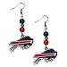NFL Buffalo Bills Fan Bead Dangle Earrings