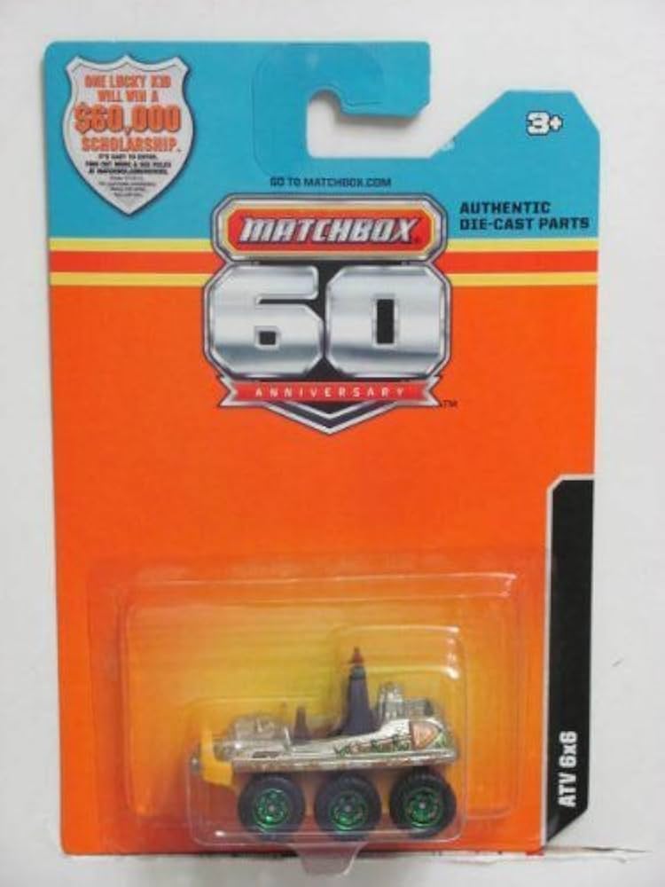 Amazon.com: Matchbox 60th Anniversary ATV 6x6 : Toys & Games