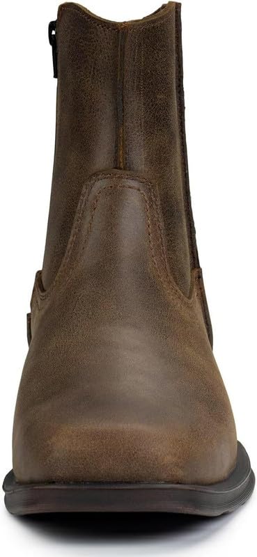 Image of SUREWAY Men's Western Chelsea Cowboy Boots | Square Toe, Slip On, Casual Dress Boots