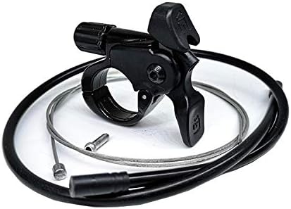 Bicycle Remote Lockout Lever with Inner Cable & Housing End Caps Aluminum Alloy for Mountain Bike MTB Road Bike (B)