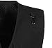 Panegy Hombres Chaleco Exterior de Algodón con Multibolsillos Posterior Removible Vest para...