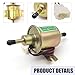 Bookeel Pack-1 Automobile Fuel Pump, Strong Suction Plunger Fuel Supply Power Fuel Pump, 3-5 PSI Duty 12V Metal Durable Fuel Delivery Pump Replacement, Universal for Most Cars Motorcycle ATVs (Gold)
