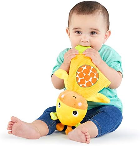 Bright Starts Snuggle & Teethe Yeni Doğanlar için Zürafa Peluş Diş Kaşıyıcı Oyuncak - Görsel 1