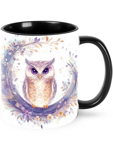 Owl Coffee Mug for Women Ceramic Tea Cup with...