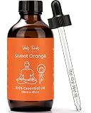 Veda Tinda Sweet Orange Essential Oils, 100% Pure Nature Organic Orange Oil for Mood Lift, Refreshin