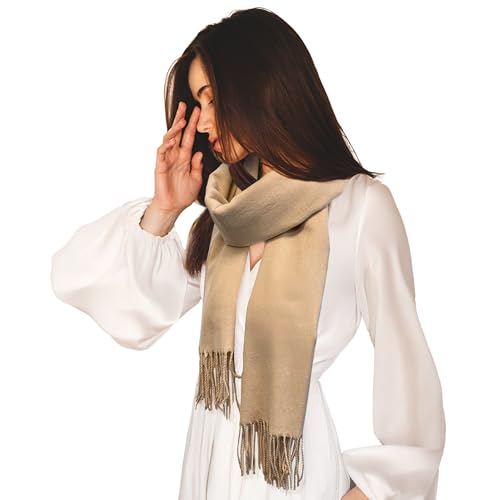 CBC Crown Women's Pashmina Shawl and Wrap, 78 x 26 inches, Soft Cashmere-like Feel Scarf, Black, Navy3