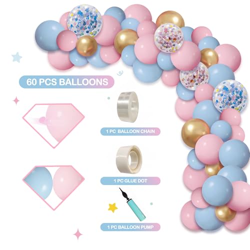 Image of Unicorn Birthday Decorations for Girls, Unicorn Party Supplies Kit, All in One Birthday Decor Set,Party with 12 Tableware Sets, Banner, Backdrop, Ballons, Paper Plates