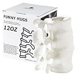 Swkien Funny Coffee Mug, Cute Ceramic Coffee Mugs, Novelty Large Ceramic Coffee Pot Mugs, White 12oz Funny Gifts for Nurse, Surgeon, Anatomy Teacher