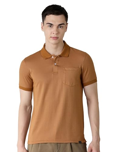 Image of Amazon Brand - Symbol Men Regular Fit Textured Jacquard Polo| Half Sleeves | Available in Plus Size