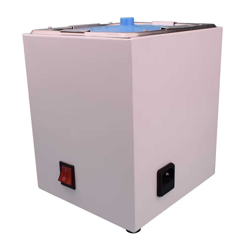 Baño María termostático Digital de Laboratorio: Calentador eléctrico con Revestimiento de Acero Inoxidable, Pantalla Digital y Tapa Protectora para Uso científico (1 Orificio)