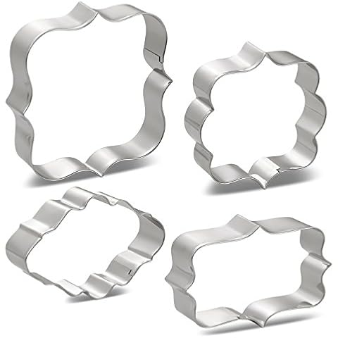 KENIAO 4-Piece Plaque Cookie Cutters Set Cover