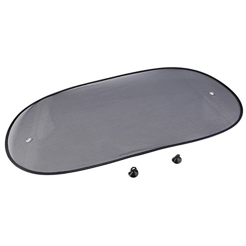 Emily 50x100cm Car Rear Back Window Sunscreen Sun Shade Visor Cover Mesh Shield black