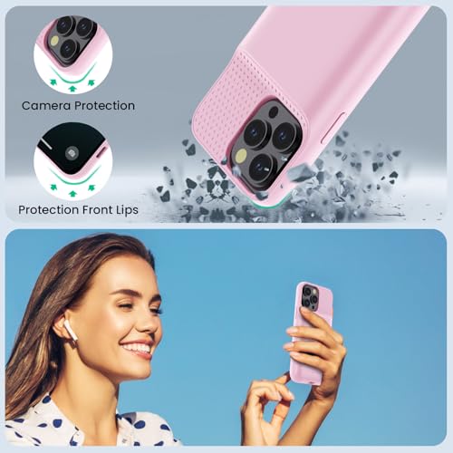 HETP Battery Case for iPhone 16 Pro Max, Upgraded 8600mAh Portable Charging Case, Ultra-Slim Lightweight Powerful Extended Battery Pack for iPhone 16 Pro Max (6.9 inch)-Pink by HETP - Used condition - Image 6