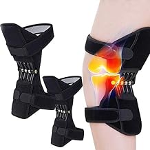 Power Knee Joint Support Knee Brace, Knee Booster,1 Pair Joint Support Stabilizer Pads for Men Women Knee Spring Brace, for Joint Pain Relief, Runners Knees