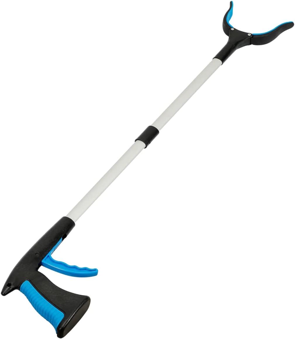 GARVALON Foldable Trash Picker Tool Strong Grip Lightweight Reaching Assist Grabber for Litter Pickup for Seniors and Disabled Use Indoors and Outdoors