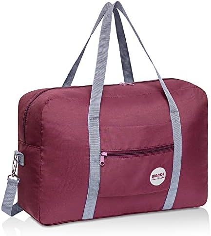Cabin Bag 45x36x20 for Easyjet Airlines Underseat Travel Bag Holdall Bag Carry on Hand Luggage Weekend Bag for Women (Denim Red 25L)