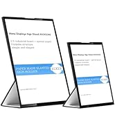 ECKEK Paper Made Slanted Sign Holder, Menu Displays Sign Stand A4/A5/A6, 2024 New Model (Black A6...