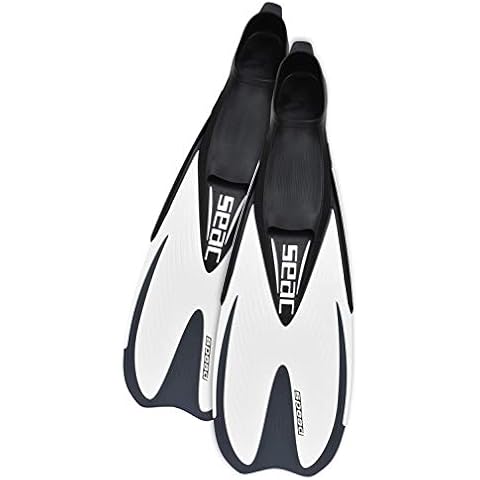 SEAC Speed Aleta con Zapato Cerrado, Blanco Cover