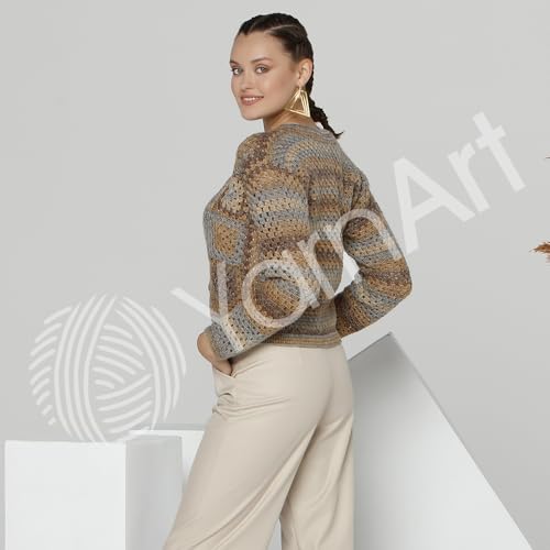 Hilo degradado suave multicolor YarnArt Ambiance que no se deshilacha 8