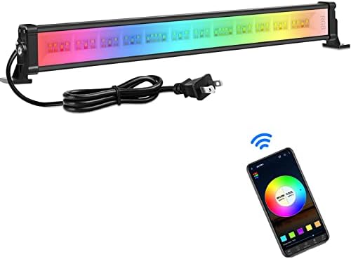 MEIKEE Wash Light DJ Light Bar, 42W RGBCW Smart APP Waterproof LED Stage Lights Bar, Dimmable Wall Washer Light for Church Wedding Birthday Party Stage Lighting Christmas Decoration