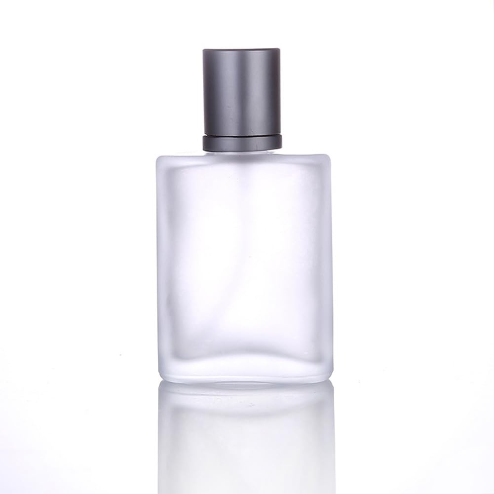 AKOAK Nachfüllbare Parfümflasche 30 Ml – Mattierte Glasflasche Mit Sprühkopf, Grau, Für Unterwegs