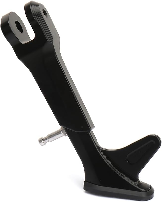 Motorcycle Accessories Fits for Vespa Primavera 150 Sprint 150 Kickstand Foot Side Stand Parking Racks Support Aluminum Foot Sidestand (Black)
