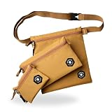 NORDKAMM Rucksack Organizer 3er Set, Modell Etamin, Rucksack Zubehör & Zusatztaschen, klein und perfekt zum Reisen, mit Hüftgurt (Yellow)