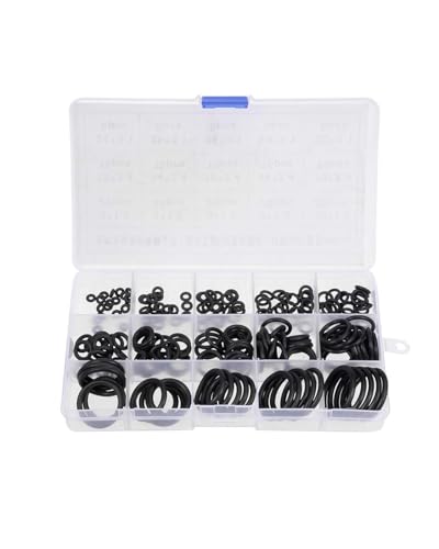Image of 200PCS O Ring for Pressure Washer Gun, Repair Kit, Durable Rubber O Rings, All-Purpose Sealing Solution for Automotive, Plumbing, and Household Repairs, Compact Storage Box Included