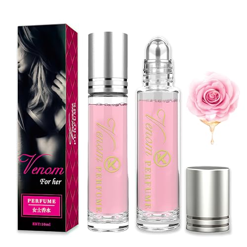 BSOON Venom Scents Lot de 2 parfums roll-on pour femme et homme avec phéromones Parfum portable pour homme et femme