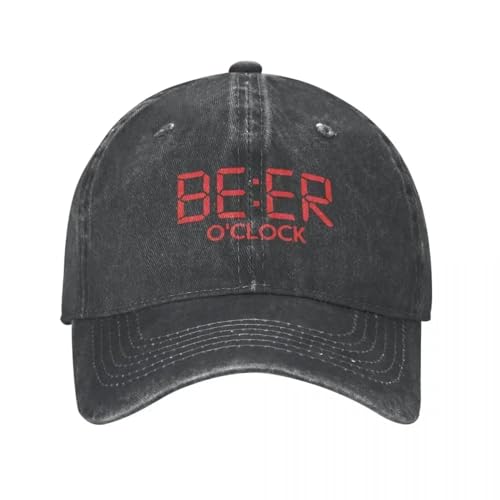 Casquette de baseball classique en coton denim ajustable pour hommes