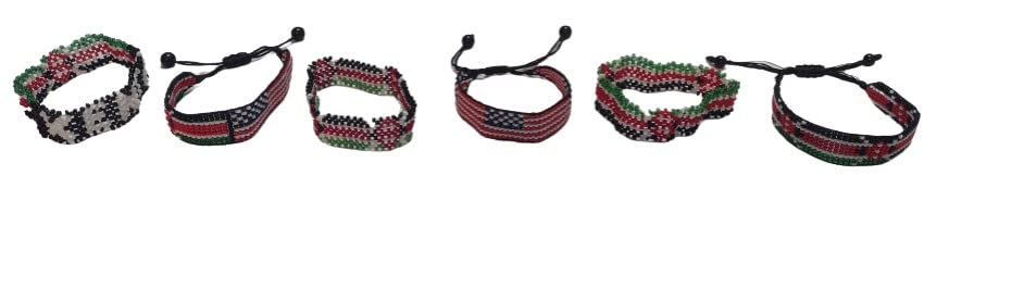 Kenyan Bracelet/Wrist Band/Kenyan Flag Bracelet
