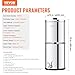 VEVOR Gravity-fed Water Filter System, 1.5G 304 Stainless-Steel Countertop System, Water Filtration System, Reduces Lead and up to 99% of Chlorine, with 2 Carbon Filters & Spigot, for Home Camping RV