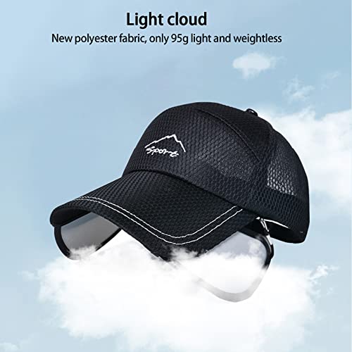 Ruipbote Wide Brim Baseball Cap Mens Women Dad Hatadjustable Trucker Headwear Adjustable Trendy Mesh Hats Unisex (Beige) #TOP7